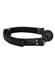 Черный кляп-шарик BALL GAG DIAMOND - Dream Toys - купить с доставкой в Рубцовске