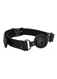 Черный кляп-шарик BALL GAG DIAMOND - Dream Toys - купить с доставкой в Рубцовске