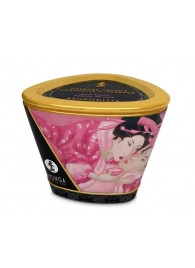 Массажная свеча Rose Petals с ароматом розы - 170 мл. - Shunga - купить с доставкой в Рубцовске