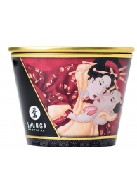 Массажная  свеча Sparkling Strawberry Wine с ароматом клубничного вина - 170 мл. - Shunga - купить с доставкой в Рубцовске