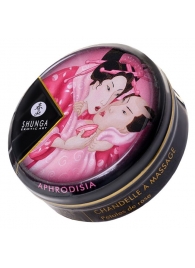 Массажная свеча Rose Petals с ароматом розы - 30 мл. - Shunga - купить с доставкой в Рубцовске