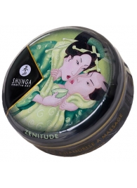 Массажная свеча Exotic Green Tea с ароматом зелёного чая - 30 мл. - Shunga - купить с доставкой в Рубцовске