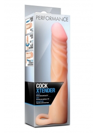 Телесная насадка на пенис Cock Xtender - 17,7 см. - Blush Novelties - в Рубцовске купить с доставкой