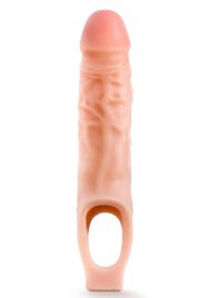 Телесная насадка на пенис 9 Inch Cock Sheath Extender - 22,2 см. - Blush Novelties - в Рубцовске купить с доставкой