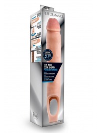 Телесная насадка на пенис 11.5 Inch Cock Sheath Penis Extender - 29,2 см. - Blush Novelties - в Рубцовске купить с доставкой
