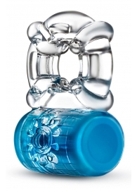 Синее эрекционное виброкольцо Pleaser Rechargeable C-Ring - Blush Novelties - в Рубцовске купить с доставкой
