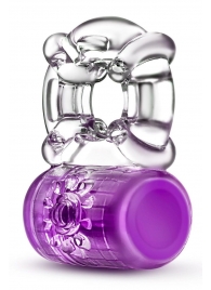 Фиолетовое эрекционное виброкольцо Pleaser Rechargeable C-Ring - Blush Novelties - в Рубцовске купить с доставкой