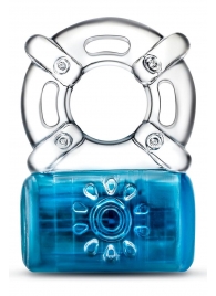 Синее эрекционное виброкольцо One Night Stand Vibrating C-Ring - Blush Novelties - в Рубцовске купить с доставкой