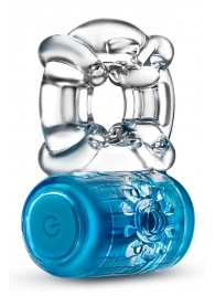Синее эрекционное виброкольцо One Night Stand Vibrating C-Ring - Blush Novelties - в Рубцовске купить с доставкой
