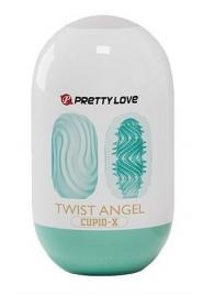 Бирюзовый мастурбатор-яйцо Twist Angel - Baile - в Рубцовске купить с доставкой