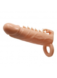 Телесная удлиняющая насадка Penis Sleeve Emmitt - 17 см. - Baile - в Рубцовске купить с доставкой