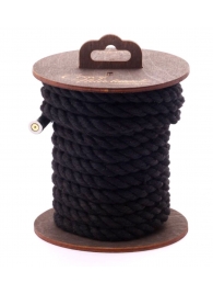 Черная хлопковая веревка для бондажа на катушке - 5 м. - Crazy Handmade - купить с доставкой в Рубцовске