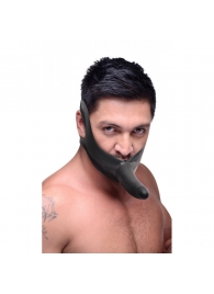 Черный кляп-страпон Masters Mini Face Fuck Strap-On - 14 см. - XR Brands - купить с доставкой в Рубцовске