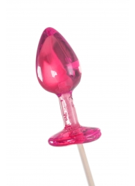 Розовый леденец  в форме анальной втулки со вкусом айриш крим - 29 гр. - Sosuчki - купить с доставкой в Рубцовске