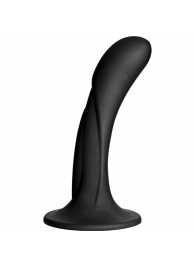 Черная изогнутая насадка Vac-U-Lock G-Spot - 16,5 см. - Doc Johnson - купить с доставкой в Рубцовске