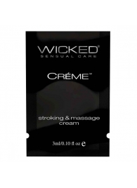 Крем для массажа и мастурбации Wicked Stroking and Massage Creme - 3 мл. - Wicked - купить с доставкой в Рубцовске