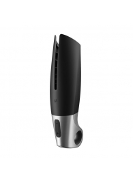 Черный мастурбатор с вибрацией Power Masturbator - Satisfyer - в Рубцовске купить с доставкой