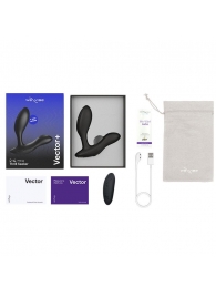 Черный анальный вибратор We-Vibe Vector+ - We-vibe - в Рубцовске купить с доставкой