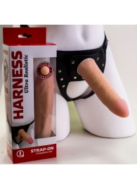Страпон Харнесс из трусиков и насадки-фаллоса - 17,5 см. - LOVETOY (А-Полимер) - купить с доставкой в Рубцовске