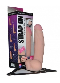 Реалистичный фаллос на поясе Harness - 20,5 см. - LOVETOY (А-Полимер) - купить с доставкой в Рубцовске
