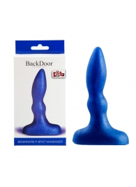 Синий анальный стимулятор Beginners p-spot massager - 11 см. - Lola Games - в Рубцовске купить с доставкой