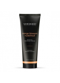 Массажный легкий крем WICKED Orange Blossom plus Patchouli - 120 мл. - Wicked - купить с доставкой в Рубцовске