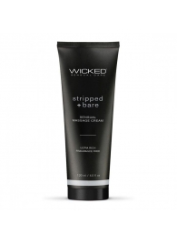 Массажный легкий крем WICKED Stripped plus Bare - 120 мл. - Wicked - купить с доставкой в Рубцовске