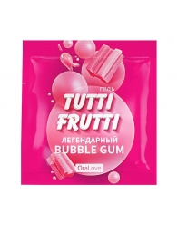 Пробник гель-смазки Tutti-frutti со вкусом бабл-гам - 4 гр. - Биоритм - купить с доставкой в Рубцовске