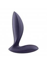 Фиолетовый анальный вибростимулятор Power Plug - Satisfyer - в Рубцовске купить с доставкой