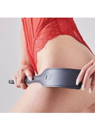 Черная кожаная шлепалка SitaBlack - 30 см. - Sitabella - купить с доставкой в Рубцовске