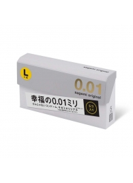 Презервативы Sagami Original 0.02 L-size увеличенного размера - 5 шт. - Sagami - купить с доставкой в Рубцовске