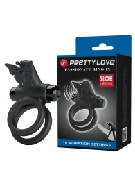 Черное эрекционное виброкольцо Passionate Ring IX - Baile - в Рубцовске купить с доставкой