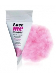 Съедобное согревающее массажное масло Love Me Tender Cotton Candy с ароматом сладкой ваты - 10 мл. - Love to Love - купить с доставкой в Рубцовске