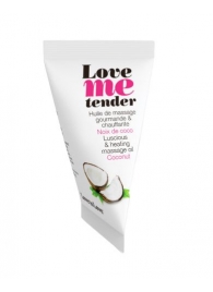 Съедобное согревающее массажное масло Love Me Tender Cocos с ароматом кокоса - 10 мл. - Love to Love - купить с доставкой в Рубцовске