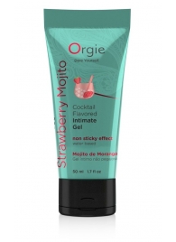 Съедобный интимный гель Orgie Lube Tube Cocktail Strawberry Mojito - 50 мл. - ORGIE - купить с доставкой в Рубцовске
