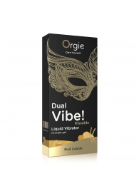 Съедобный гель Dual Vibe Pina Colada с эффектом вибрации и вкусом коктейля пина колада - 15 мл. - ORGIE - купить с доставкой в Рубцовске