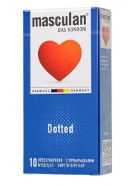 Презервативы с пупырышками Masculan Dotted - 10 шт. - Masculan - купить с доставкой в Рубцовске