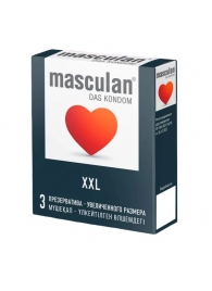 Презервативы увеличенного размера Masculan XXL - 3 шт. - Masculan - купить с доставкой в Рубцовске
