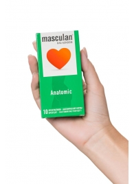 Презервативы анатомической формы Masculan Anatomic - 10 шт. - Masculan - купить с доставкой в Рубцовске