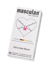 Ультрапрочные презервативы Masculan Ultra Safe Black - 10 шт. - Masculan - купить с доставкой в Рубцовске