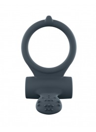 Серое перезаряжаемое эрекционное кольцо с вибрацией Power Clit - Dorcel - в Рубцовске купить с доставкой