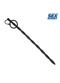 Черный стимулятор уретры Sex Expert - Sex Expert - купить с доставкой в Рубцовске