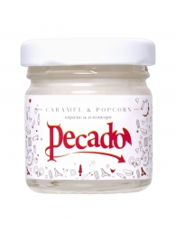 Массажная свеча Caramel   Popcorn - 35 мл. - Pecado - купить с доставкой в Рубцовске
