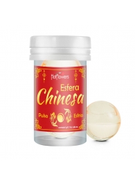 Интимный гель Chinesa Esfera с охлаждающе-пульсирующим эффектом (2 шарика по 3 гр.) - HotFlowers - купить с доставкой в Рубцовске