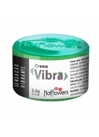 Возбуждающий крем Vibra с эффектом вибрации - 3,5 гр. - HotFlowers - купить с доставкой в Рубцовске