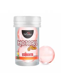 Лубрикант на масляной основе Hot Ball Plus с разогревающим эффектом (2 шарика по 3 гр.) - HotFlowers - купить с доставкой в Рубцовске