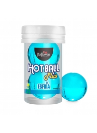 Лубрикант на масляной основе Hot Ball Plus с охлаждающим эффектом (2 шарика по 3 гр.) - HotFlowers - купить с доставкой в Рубцовске