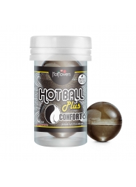 Анальный лубрикант на масляной основе Hot Ball Plus Conforto (2 шарика по 3 гр.) - HotFlowers - купить с доставкой в Рубцовске