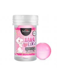 Лубрикант на силиконовой основе с эффектом вибрации Xana Loka Hot Ball (2 шарика по 3 гр.) - HotFlowers - купить с доставкой в Рубцовске