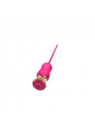 Розовый тонкий стимулятор Nipple Vibrator - 23 см. - I-MOON - купить с доставкой в Рубцовске